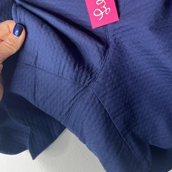 Lilly Pulitzer Buttercup Shorts in Color True Navy, Size 10. - Picture 8 of 11